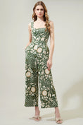 Load image into Gallery viewer, Terri Floral Sweet Stuff Wide Leg Jumpsuit - Olive Green