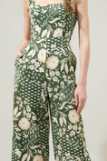 Load image into Gallery viewer, Terri Floral Sweet Stuff Wide Leg Jumpsuit - Olive Green