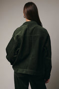 Load image into Gallery viewer, Aiko Corduroy Zip Jacket - Dark Olive