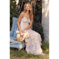 Load image into Gallery viewer, Alyssa Floral Tiered Maxi Dress - Pastel Multi