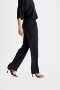 Load image into Gallery viewer, Amelie Relaxed Pull On Pants - Black