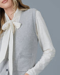 Load image into Gallery viewer, Arden V-Neck Sweater Vest - Heather Gray