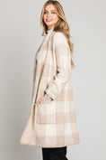 Load image into Gallery viewer, Autumn Buffalo Plaid Long Cardigan