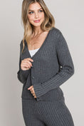 Load image into Gallery viewer, Bailey Ribbed Button Up Cardigan