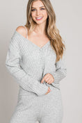 Load image into Gallery viewer, Bailey Ribbed Button Up Cardigan