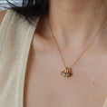Load image into Gallery viewer, Bea Rainbow Gemstone Pendant Necklace - Gold