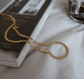 Load image into Gallery viewer, Bella Herringbone Snake Chain Necklace - Gold