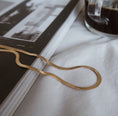 Load image into Gallery viewer, Bella Herringbone Snake Chain Necklace - Gold