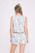 Load image into Gallery viewer, Allie Floral Square Neck Romper - Blue Blossom