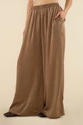 Load image into Gallery viewer, Briar Flowy Satin Wide Leg Pants - Cocoa