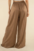 Load image into Gallery viewer, Briar Flowy Satin Wide Leg Pants - Cocoa