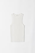Load image into Gallery viewer, Brielle Ribbed Knit Tank Top - White