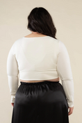Load image into Gallery viewer, Brooklyn Square Neck Corset Crop Top - Ivory