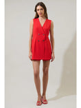 Load image into Gallery viewer, Carmen Wrap Button Romper - Red