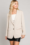 Load image into Gallery viewer, Chloe Single-Breasted Blazer - Pale Almond