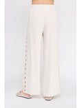 Load image into Gallery viewer, Paloma Crochet Linen Blend Pants - Natural