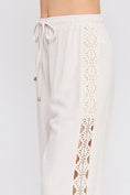 Load image into Gallery viewer, Paloma Crochet Linen Blend Pants - Natural