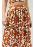 Load image into Gallery viewer, Daniella Floral Flowy Maxi Skirt - Cream/Brown