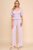Load image into Gallery viewer, Daphne Woven Tiered Top - Dusty Lilac
