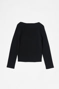 Load image into Gallery viewer, Darcie Sweetheart Long Sleeve Top - Black