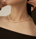 Load image into Gallery viewer, Diana Freshwater Pearl Double Layer Necklace - Gold/Pearl