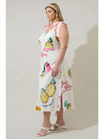 Load image into Gallery viewer, Elena Postcard Midi Dress - Plus - Ivory/Multi