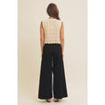 Load image into Gallery viewer, Gabriela Crochet Sweater Vest - Natural/Black