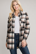 Load image into Gallery viewer, Harlowe Soft-Brushed Plaid Shirt Jacket