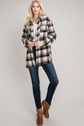 Load image into Gallery viewer, Harlowe Soft-Brushed Plaid Shirt Jacket