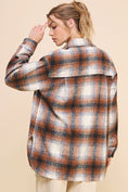 Load image into Gallery viewer, Harlowe Soft-Brushed Plaid Shirt Jacket