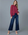 Load image into Gallery viewer, Holly Pleated Ruffle Top - Wine