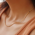 Load image into Gallery viewer, Iris Rainbow Beaded Necklace - Gold/Rainbow