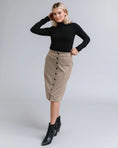 Load image into Gallery viewer, Ivy Plaid Button-Down Skirt - Brown/Black
