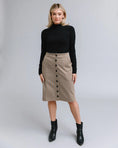 Load image into Gallery viewer, Ivy Plaid Button-Down Skirt - Brown/Black