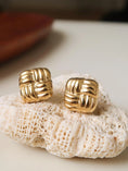 Load image into Gallery viewer, Jane Textured Knot Stud Earrings