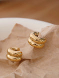 Load image into Gallery viewer, Janel Double Hoop Stud Earring