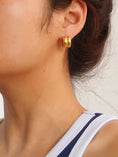 Load image into Gallery viewer, Janel Double Hoop Stud Earring