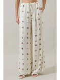 Load image into Gallery viewer, Kai Shells Wide Leg Pants - Ivory/Brown