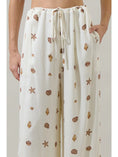Load image into Gallery viewer, Kai Shells Wide Leg Pants - Ivory/Brown