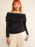 Load image into Gallery viewer, Kaley Off-the-Shoulder Knit Top - Black