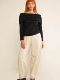Load image into Gallery viewer, Kaley Off-the-Shoulder Knit Top - Black