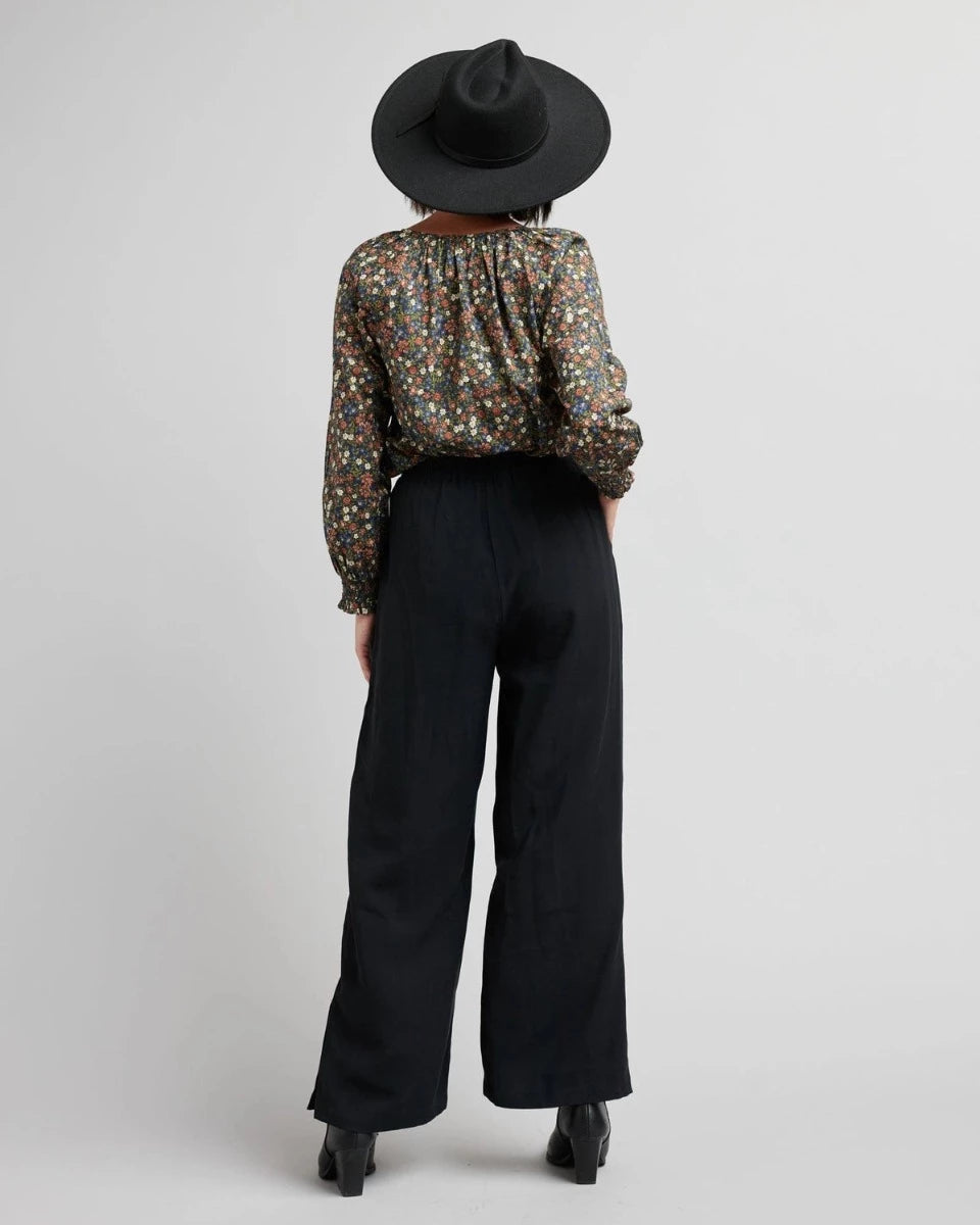 Keaton Wide Leg Pants - Black