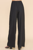 Load image into Gallery viewer, Kris Flowy Pleated Wide Leg Pants - Black