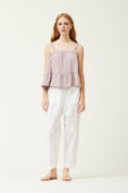 Load image into Gallery viewer, Lila Tiered Gauze Tank - Violet