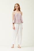 Load image into Gallery viewer, Lila Tiered Gauze Tank - Violet