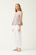 Load image into Gallery viewer, Lila Tiered Gauze Tank - Violet