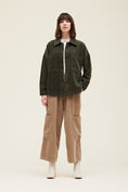 Load image into Gallery viewer, Nicole Corduroy Shirt Jacket - Dark Olive