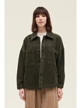 Load image into Gallery viewer, Nicole Corduroy Shirt Jacket - Dark Olive