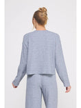 Load image into Gallery viewer, Nila Waffle-Knit Button Top - Blue