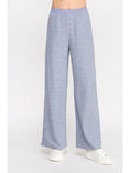 Load image into Gallery viewer, Nila Waffle-Knit Wide Leg Pants - Blue